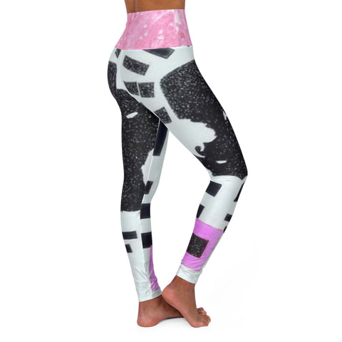 High Waisted  HIP HOP ART  Yoga Leggings (AOP)