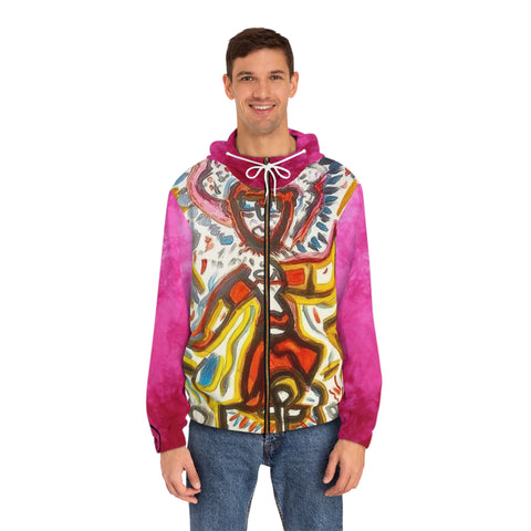 Men's Full-Zip HIP HOP ART Hoodie (AOP)