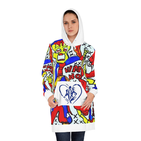 Women's HIP HOP ART Hoodie Dress (AOP)