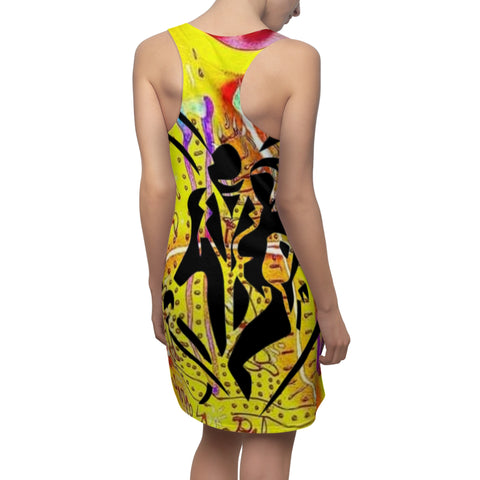 Women's Cut & Sew HIP HOP ART Racerback Dress (AOP)