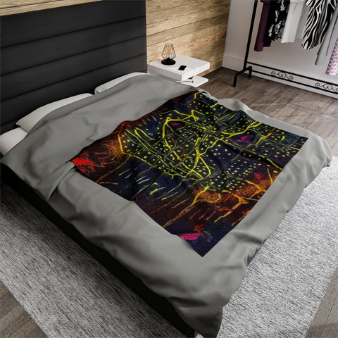 Velveteen Plush  HIP HOP ART Blanket