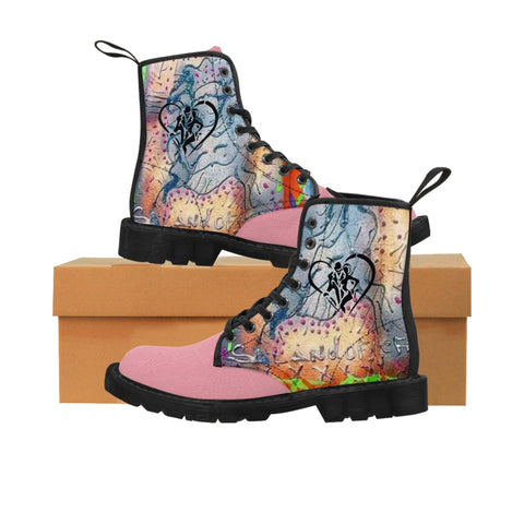 Men's  HIP HOP ART Canvas Boots