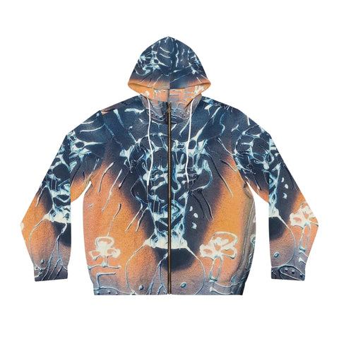 Men's Full-Zip  HIP HOP ART Hoodie (AOP)