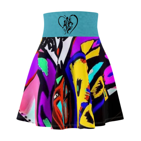 Women's  HIP HOP ART Skater Skirt (AOP)