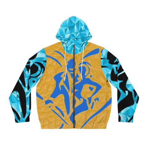 Men's Full-Zip  HIP HOP ART Hoodie (AOP)