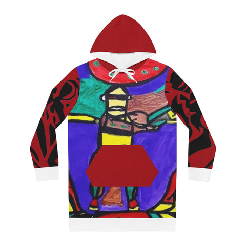 Women's HIP HOP ART Hoodie Dress (AOP)