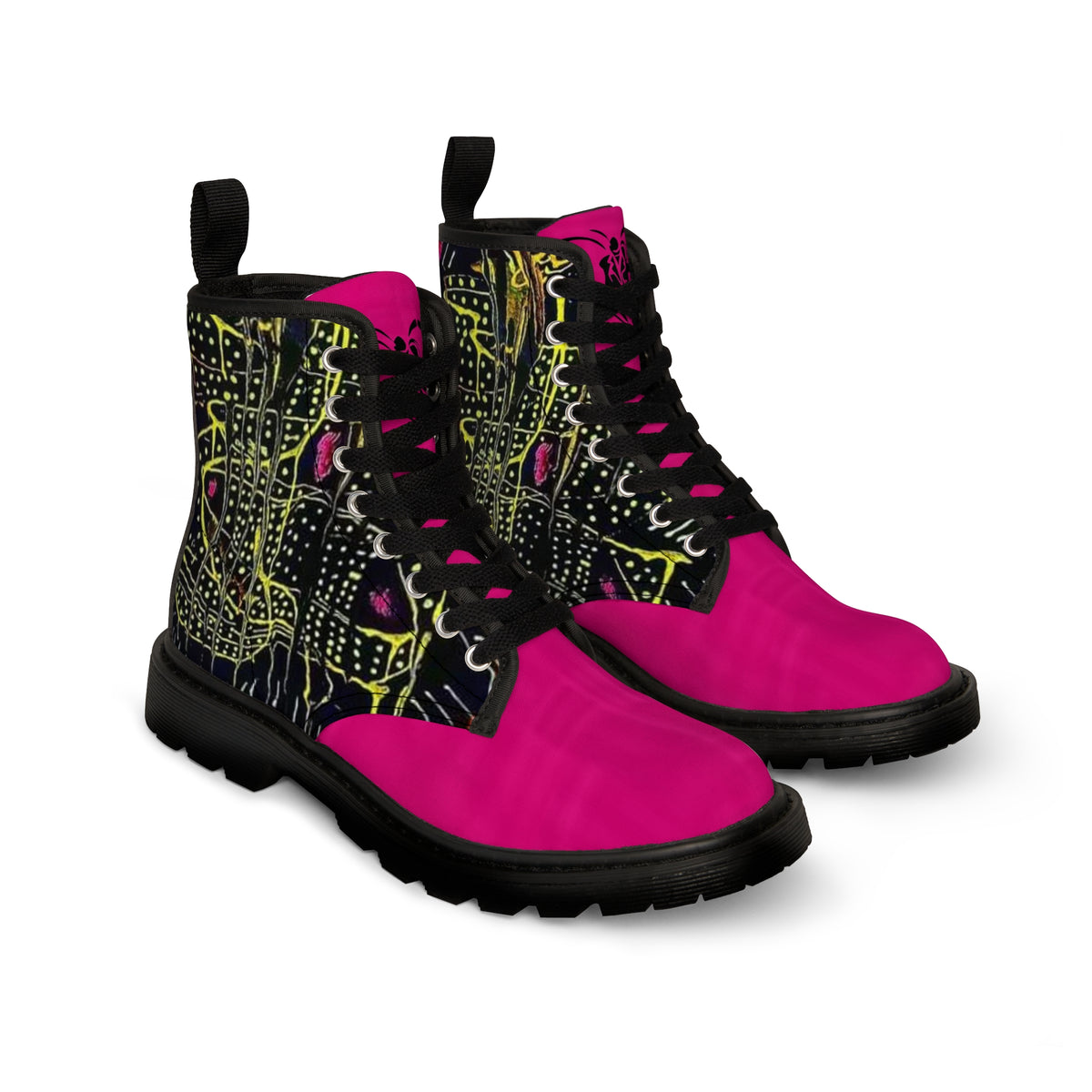 Men's  HIP HOP ART Canvas Boots