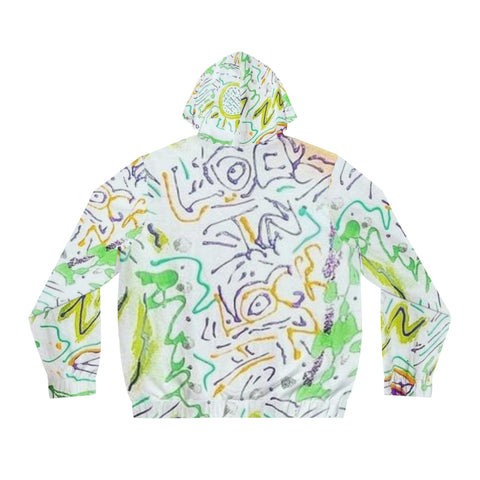 Men's Full-Zip  HIP HOP ART Hoodie (AOP)