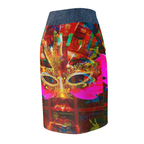 Women's  HIP HOP ART Pencil Skirt (AOP)