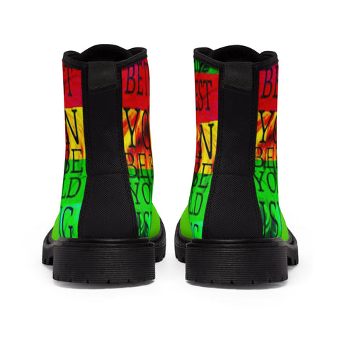 Men's Canvas  HIP HOP ART Boots