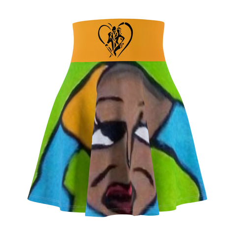 Women's HIP HOP ART Skater Skirt (AOP)