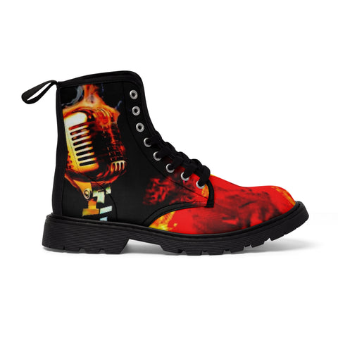 Men's Canvas  HIP HOP ART Boots