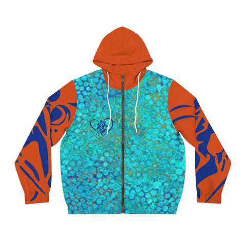 Men's Full-Zip  HIP HOP ART Hoodie (AOP)