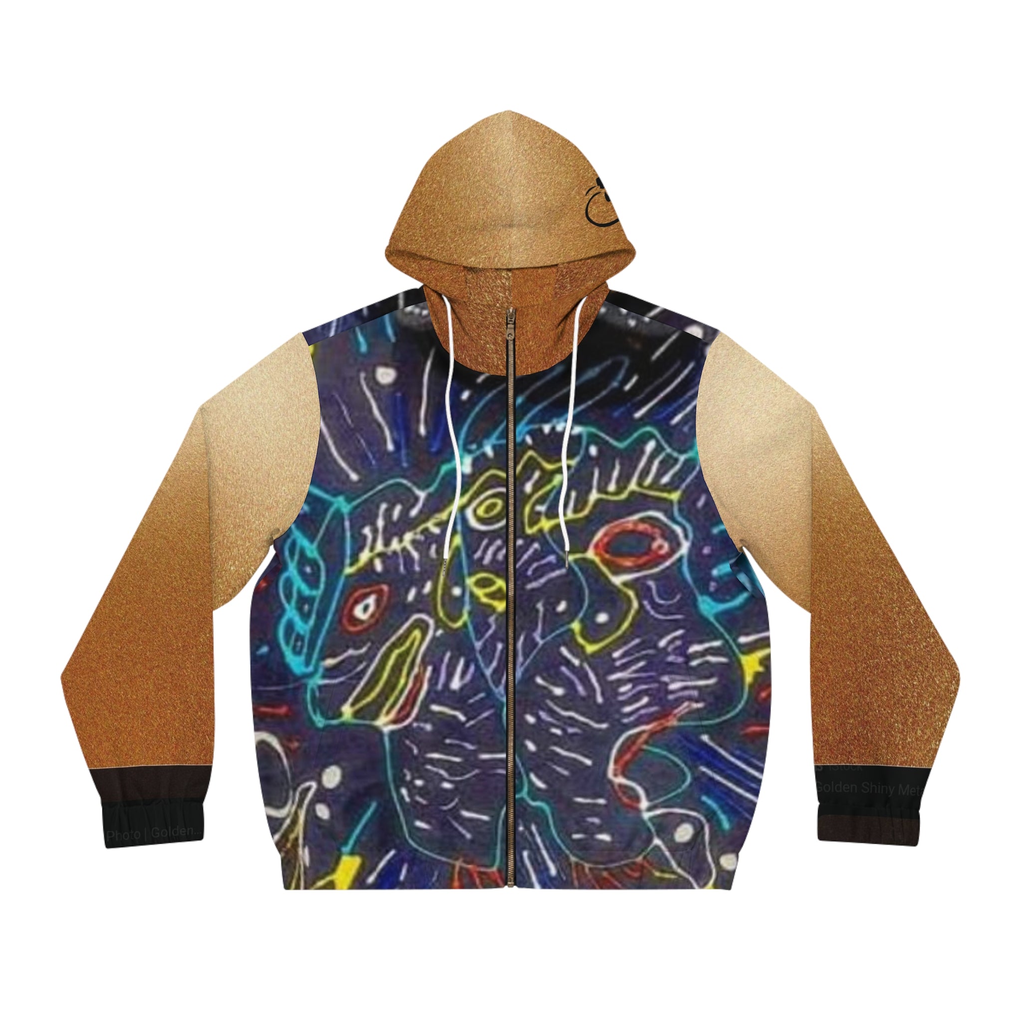 Men's Full-Zip HIP HOP ART Hoodie (AOP)