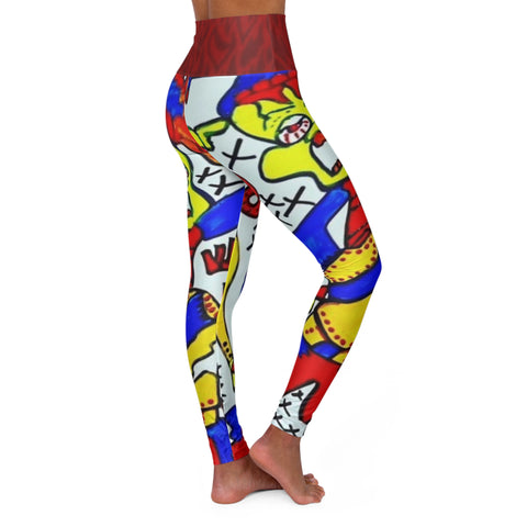 High Waisted  HIP HOP ART Yoga Leggings (AOP)