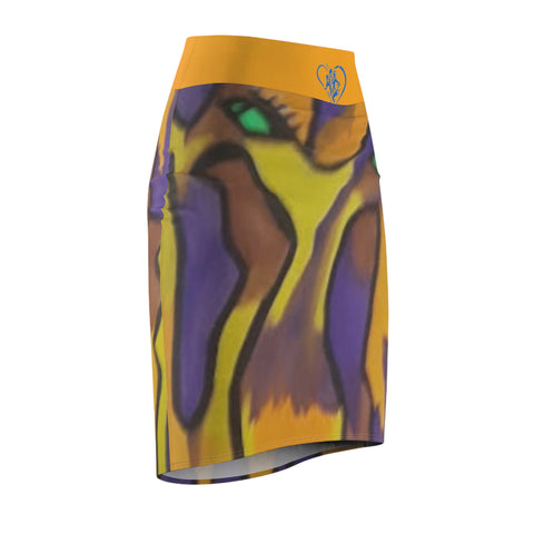 Women's HIP HOP ART Pencil Skirt (AOP)