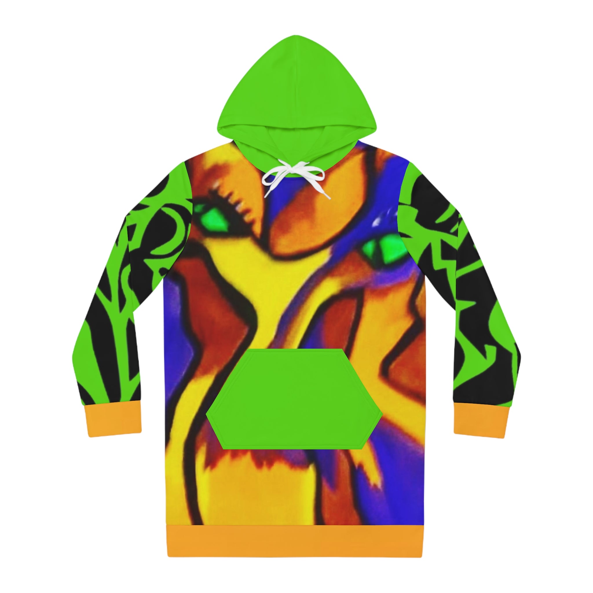 Women's HIP HOP ART Hoodie Dress (AOP)