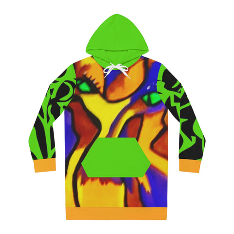 Women's HIP HOP ART Hoodie Dress (AOP)