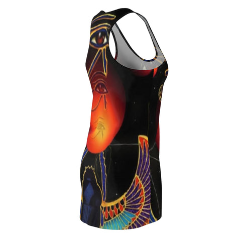 Women's Cut & Sew HIP HOP ART  Racerback Dress (AOP)