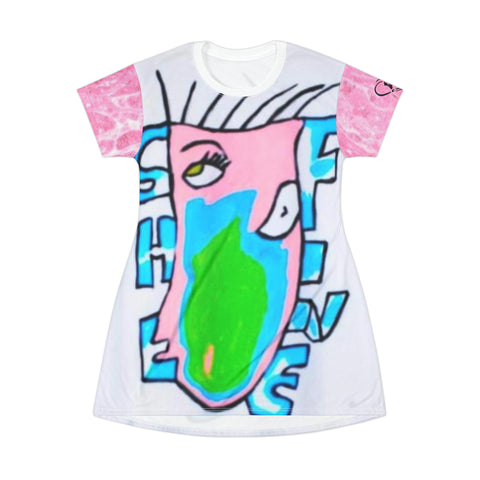 HIP HOP ART T-Shirt Dress (AOP)