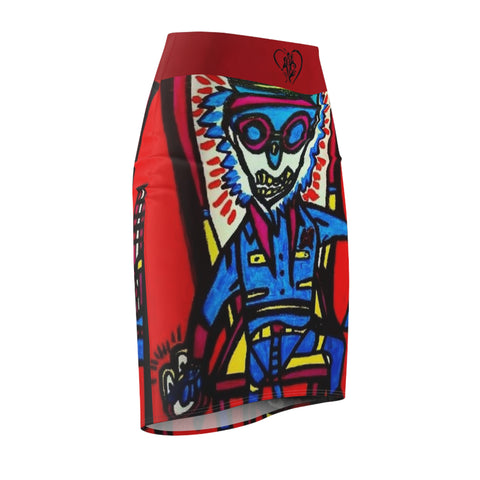 Women's  HIP HOP ART Pencil Skirt (AOP)