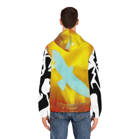 Men's Full-Zip HIP HOP ART Hoodie (AOP)