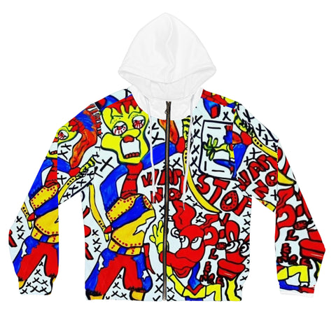 Women’s Full-Zip HIP HOP ART Hoodie (AOP)