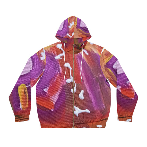 Men's Full-Zip  HIP HOP ART Hoodie (AOP)