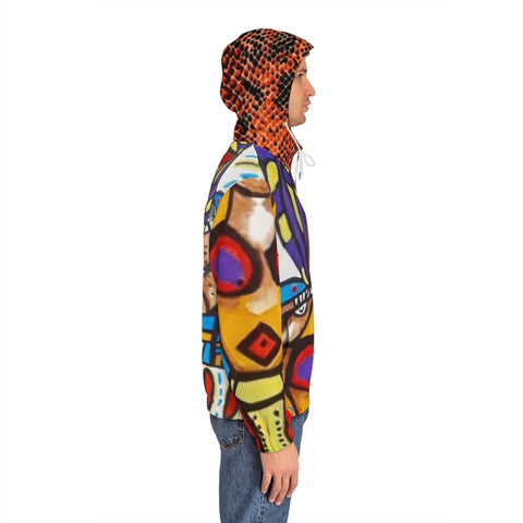 Men's Full-Zip  HIP HOP ART Hoodie (AOP)