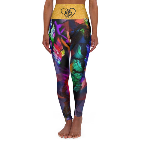 High Waisted  HIP HOP ART Yoga Leggings (AOP)