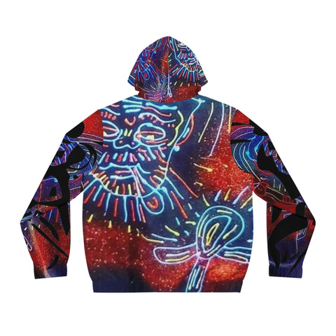 Men's Full-Zip HIP HOP ART Hoodie (AOP)