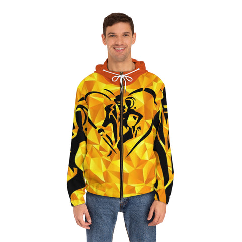 Men's Full-Zip HIP HOP ART Hoodie (AOP)