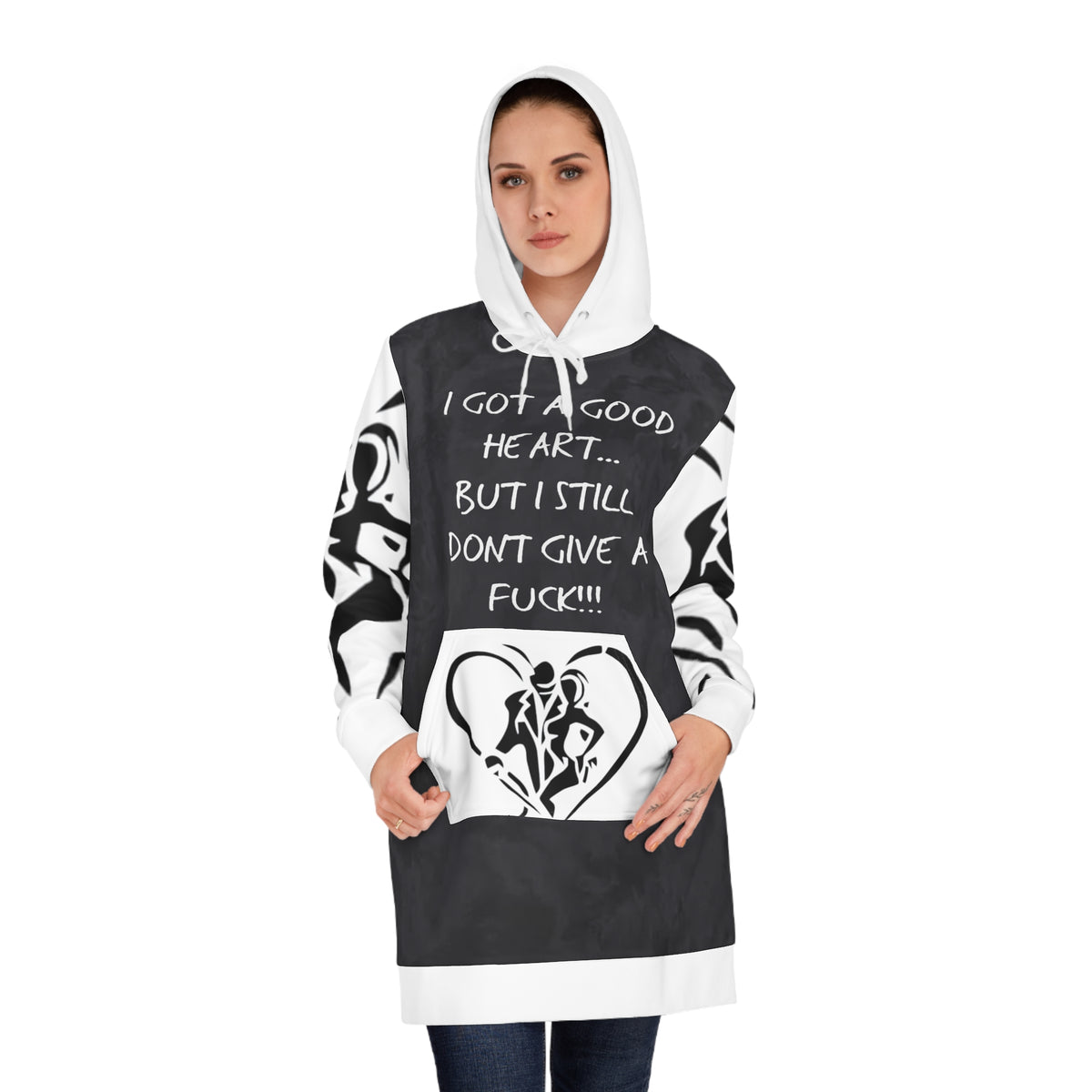 Women's HIP HOP ART Hoodie Dress (AOP)