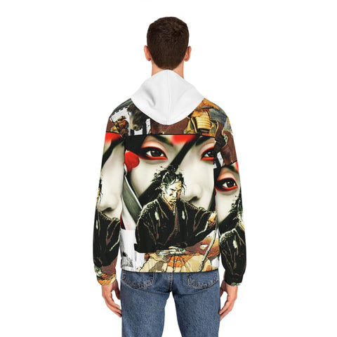 Men's Full-Zip  HIP HOP ART Hoodie (AOP)