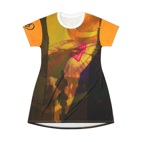 HIP HOP ART T-Shirt Dress (AOP)