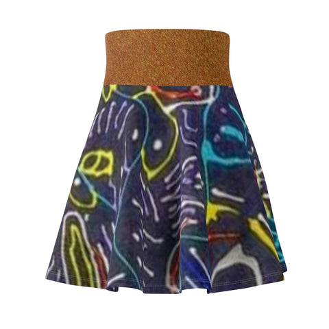 Women's  HIP HOP ART Skater Skirt (AOP)