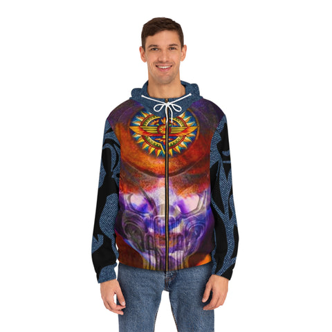 Men's Full-Zip  HIP HOP ART Hoodie (AOP)