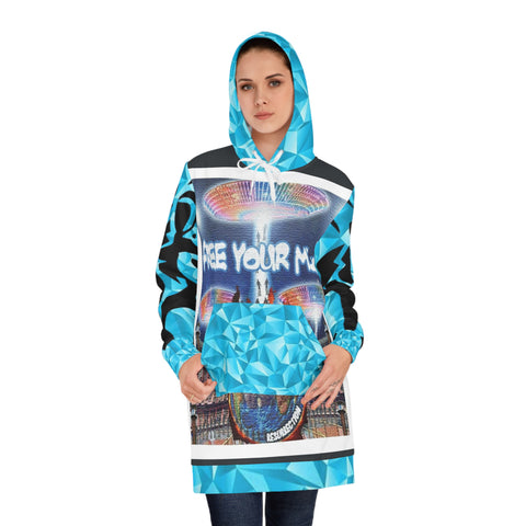 Women's HIP HOP ART Hoodie Dress (AOP)
