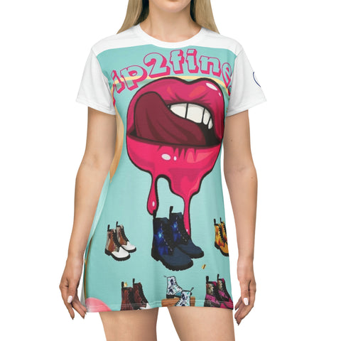 HIP HOP ART T-Shirt Dress (AOP)