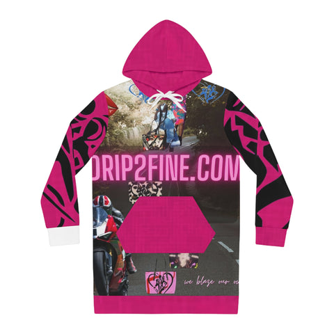 Women's HIP HOP ART Hoodie Dress (AOP)