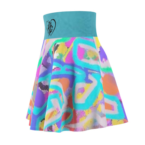 Women's HIP HOP ART Skater Skirt (AOP)