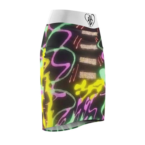 Women's  HIP HOP ART  Pencil Skirt (AOP)