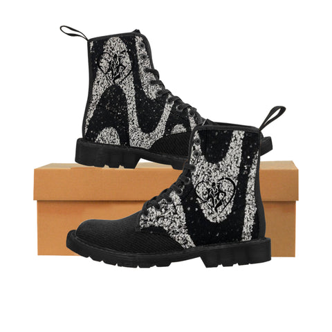 Men's  HIP HOP ART Canvas Boots