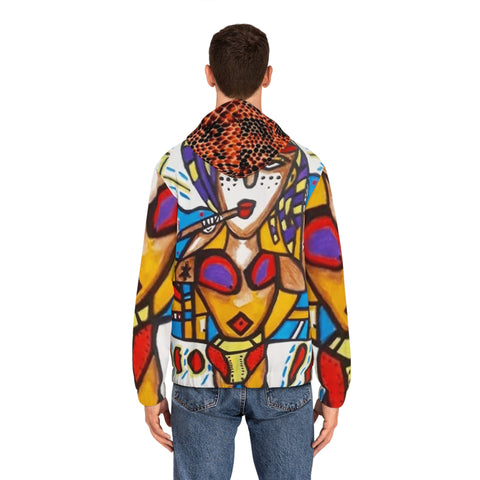 Men's Full-Zip  HIP HOP ART Hoodie (AOP)