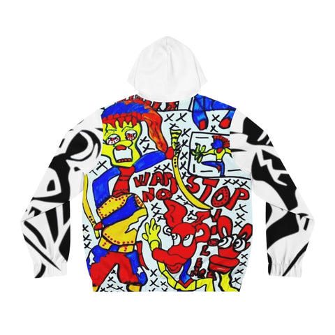 Men's Full-Zip HIP HOP ART Hoodie (AOP)