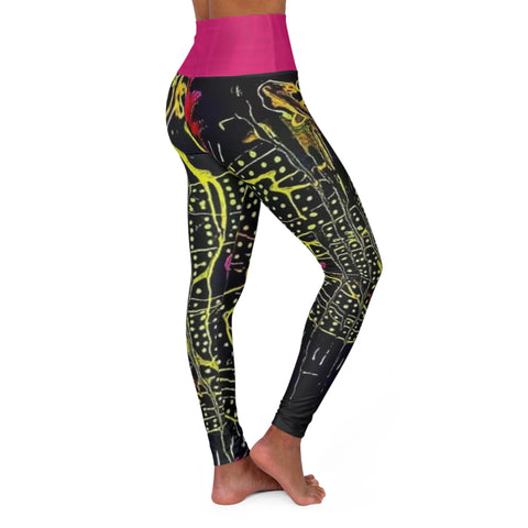 High Waisted  HIP HOP ART Yoga Leggings (AOP)