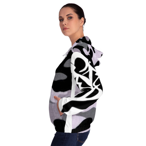 Women’s Full-Zip HIP HOP ART Hoodie (AOP)