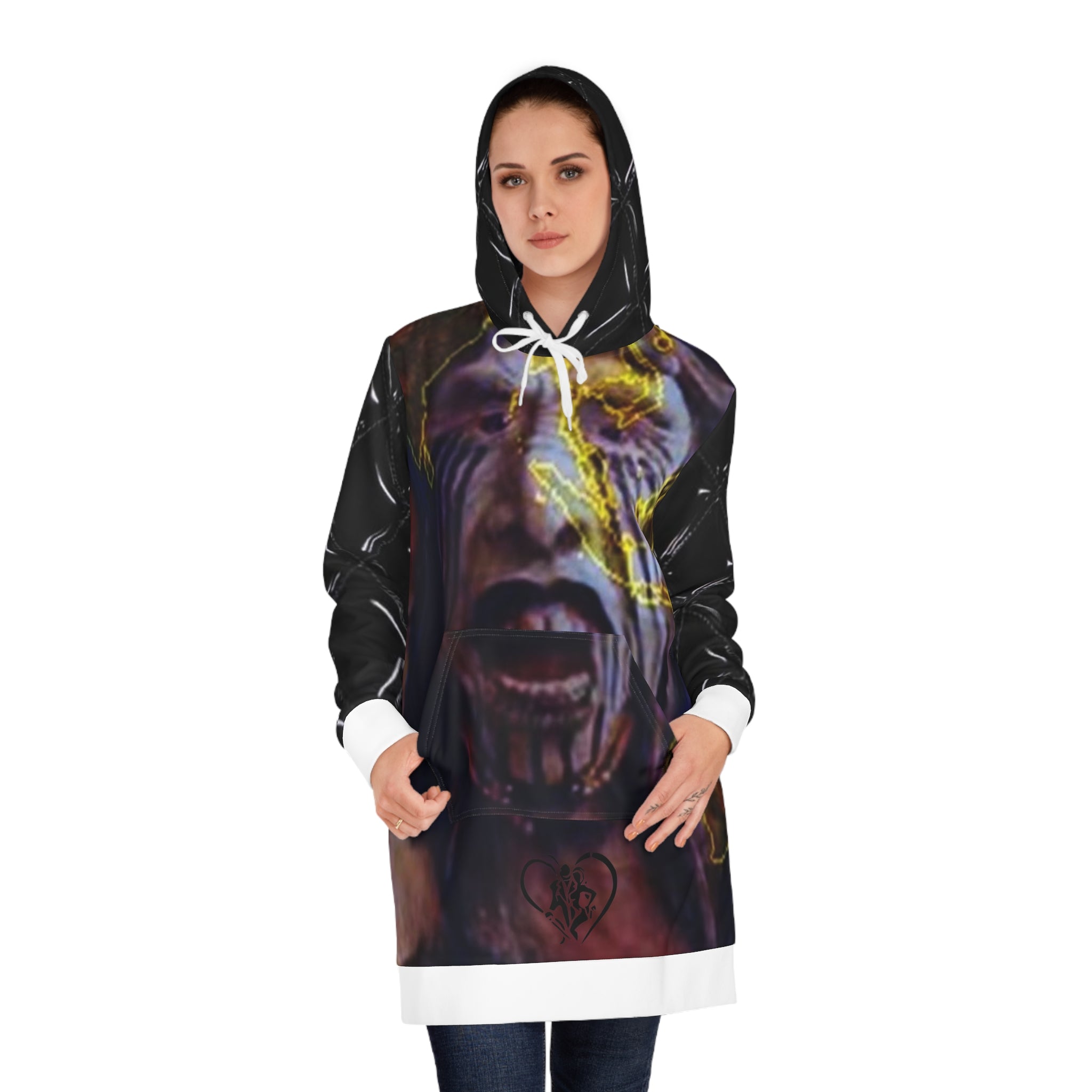 Women's HIP HOP ART Hoodie Dress (AOP)