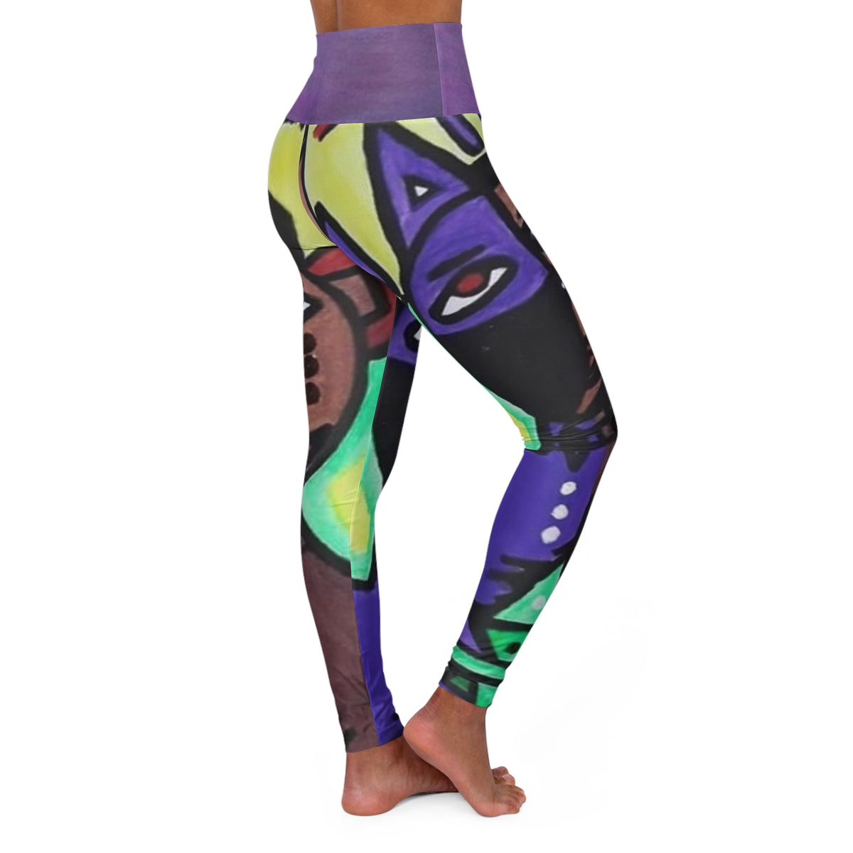 High Waisted HIP HOP ART Yoga Leggings (AOP)