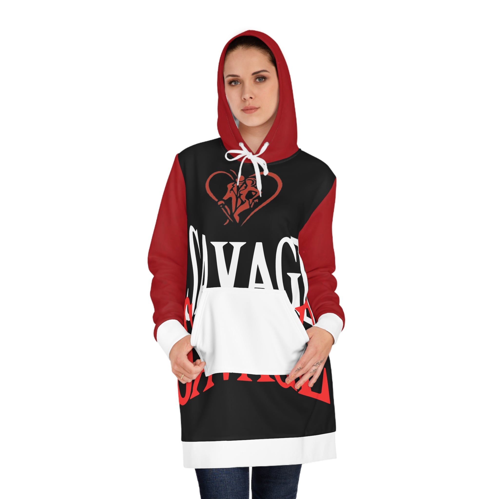 Women's HIP HOP ART Hoodie Dress (AOP)